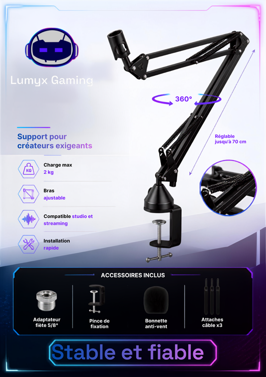 Arm Pro™ | Bras Articulé Premium pour Micro