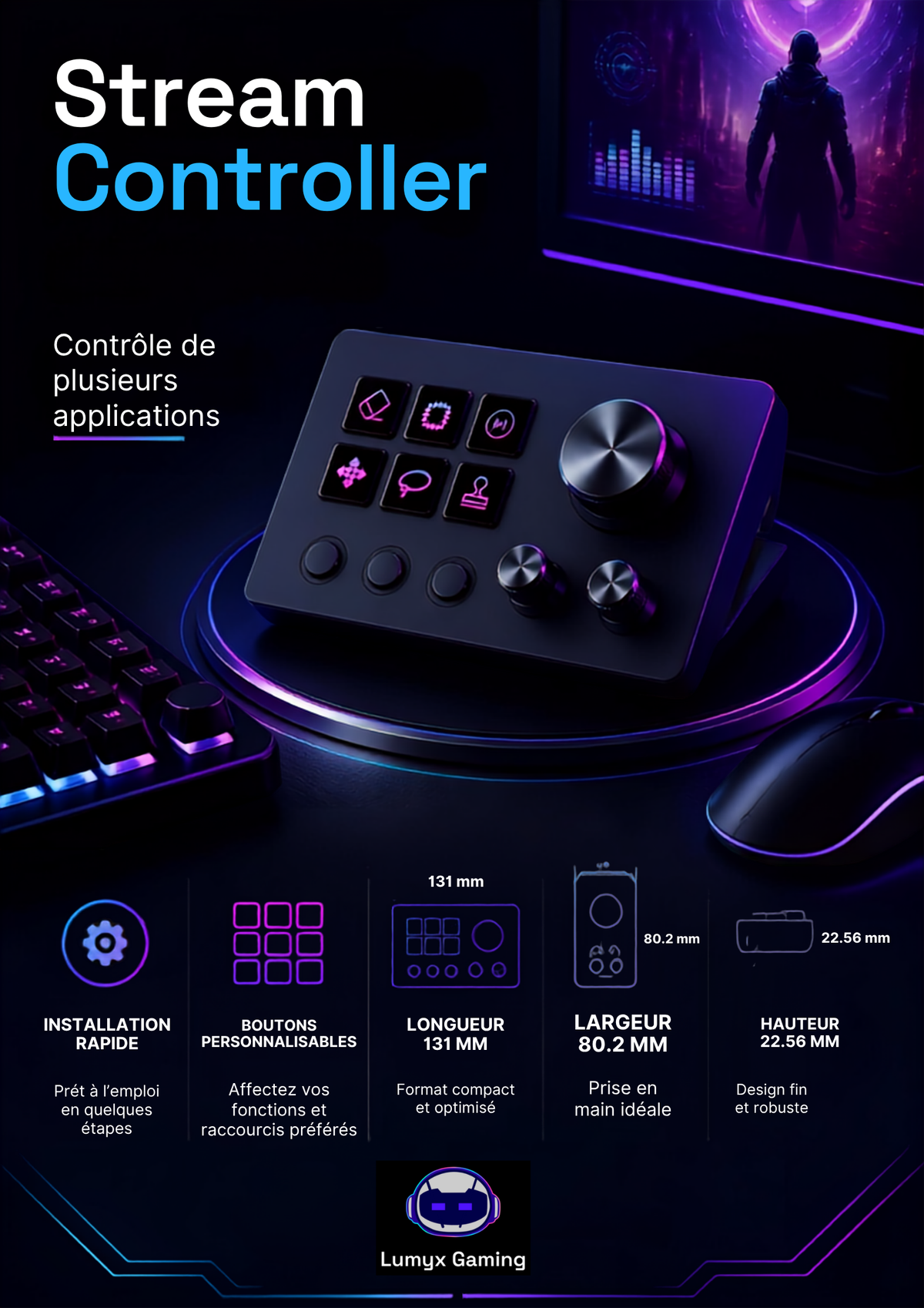 Command Center™ | Contrôleur de Raccourcis Programmable