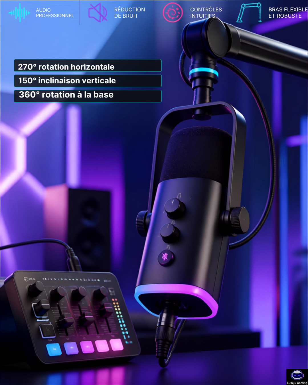 Creator Studio™ | Kit Streaming Professionnel USB/XLR