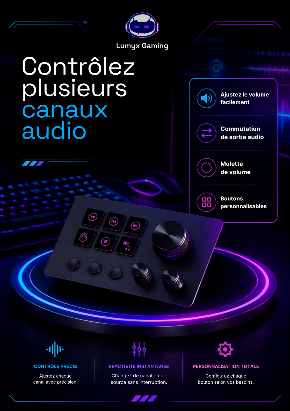 Command Center™ | Contrôleur de Raccourcis Programmable