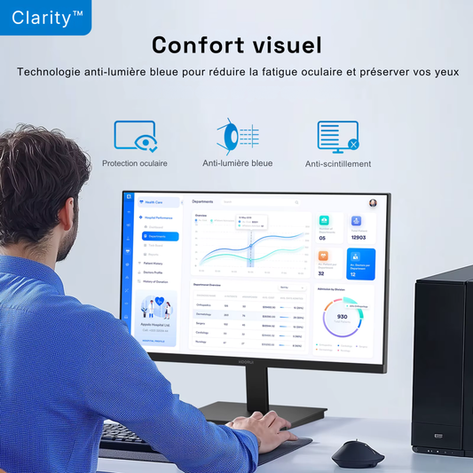 Clarity™ | Écran PC Bureautique 24" Full HD IPS
